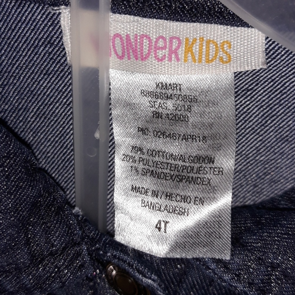 Wonderkids toddler jean jacket - Picture 4 of 8